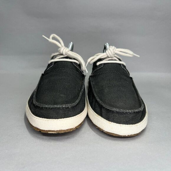 Sanuk Men's Size 8 Dark Gray Canvas Sneakers - Picture 2 of 11